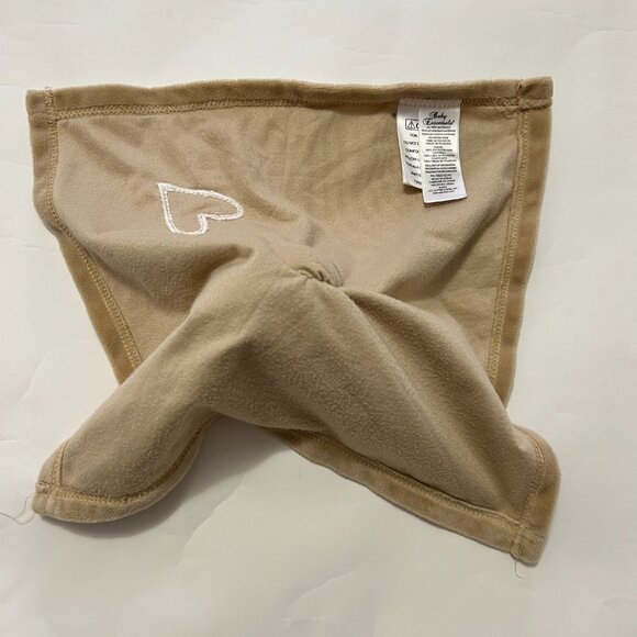 Baby Essentials Brown bear Plush Pink Heart Lovey Security Blanket - Picture 5 of 12